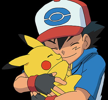 pikachu and ash hug