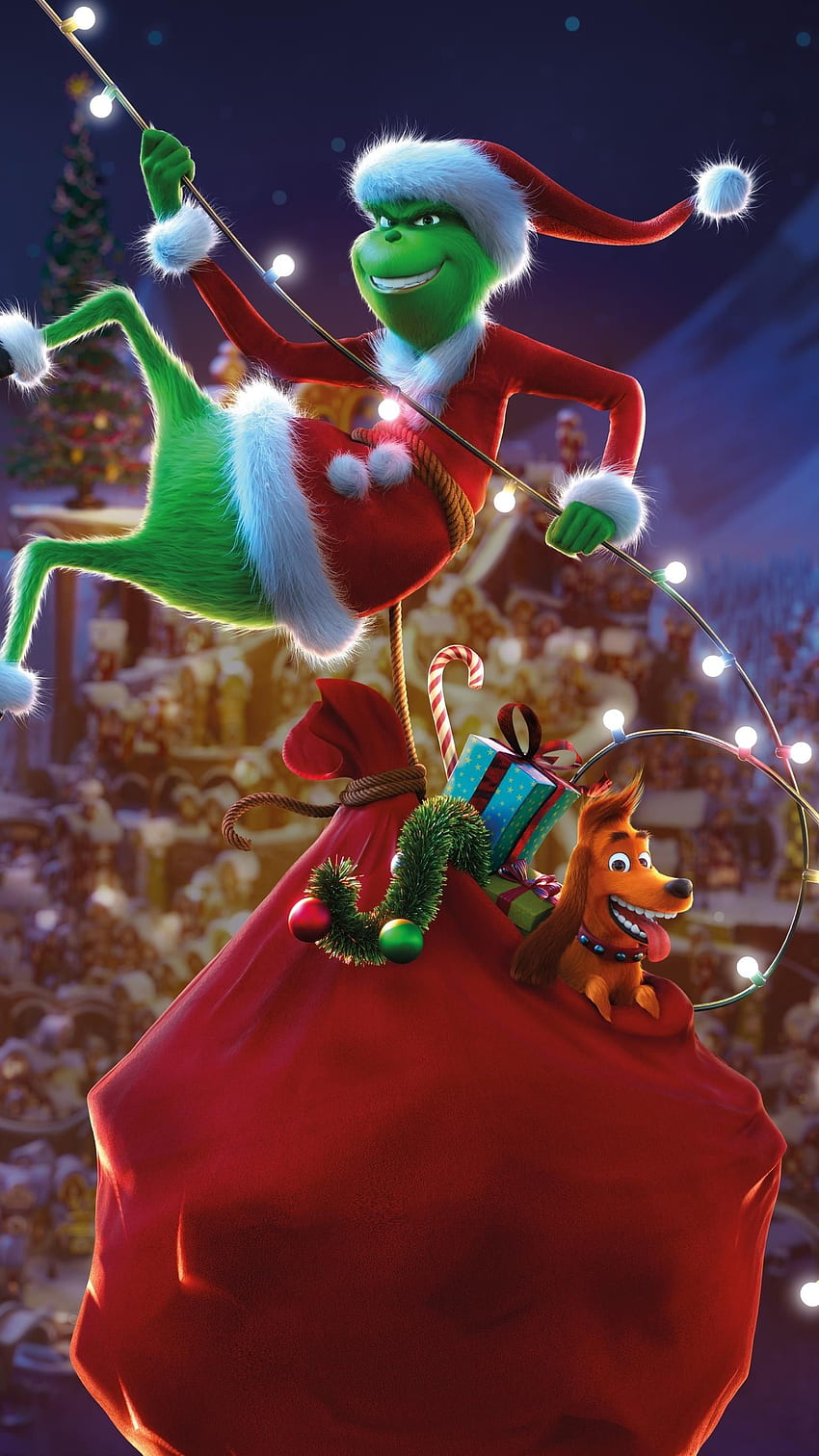 Weihnachten der Grinch HD-Handy-Hintergrundbild