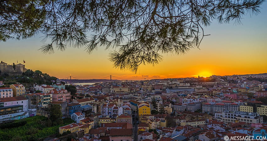 Lisbon and Background, Lisboa HD wallpaper