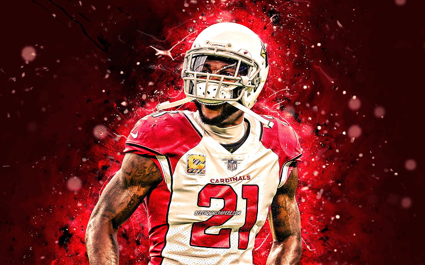 Patrick Peterson, , NFL, Arizona Cardinals, cornerback, red neon lights, Patrick Demon Peterson Jr, artwork, Patrick Peterson Arizona Cardinals, Patrick Peterson for with resolution . High Quality HD wallpaper