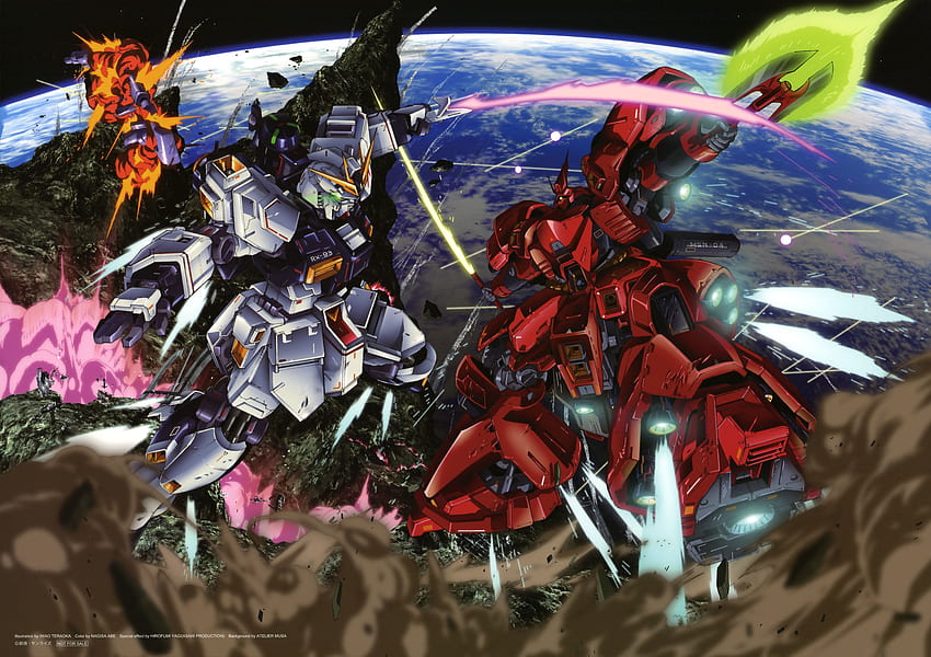 Gundam Sazabi, Nu Gundam Wallpaper HD