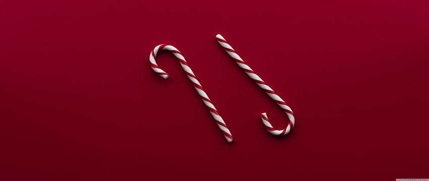 Christmas Candy Canes Red Background Ultra Background for U TV : & UltraWide & Laptop : Multi Display, Dual Monitor : Tablet : Smartphone HD wallpaper