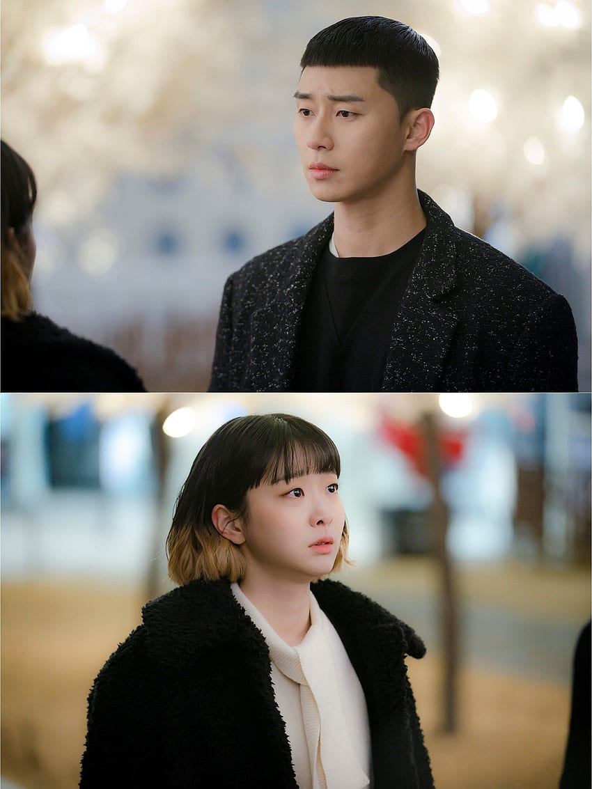 Itaewon Class” визуализира емоционална среща между Park Seo Joon и Kim Da Mi HD тапет за телефон