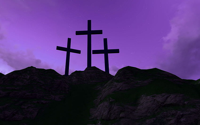 Tło Wielkanoc, Krzyż Wielkanocny Tapeta HD