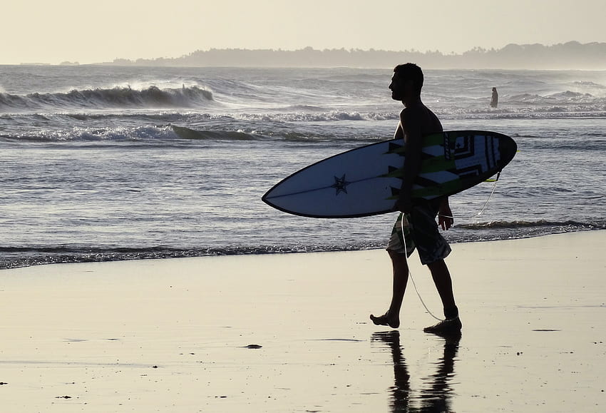 Sport, riva, banca, Bali, surfista Sfondo HD