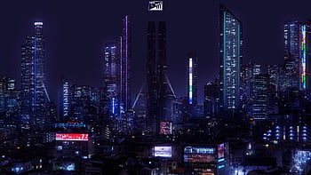 Cyberpunk City Street. Sci-fi Wallpaper. Graphic by saydurf · Creative  Fabrica