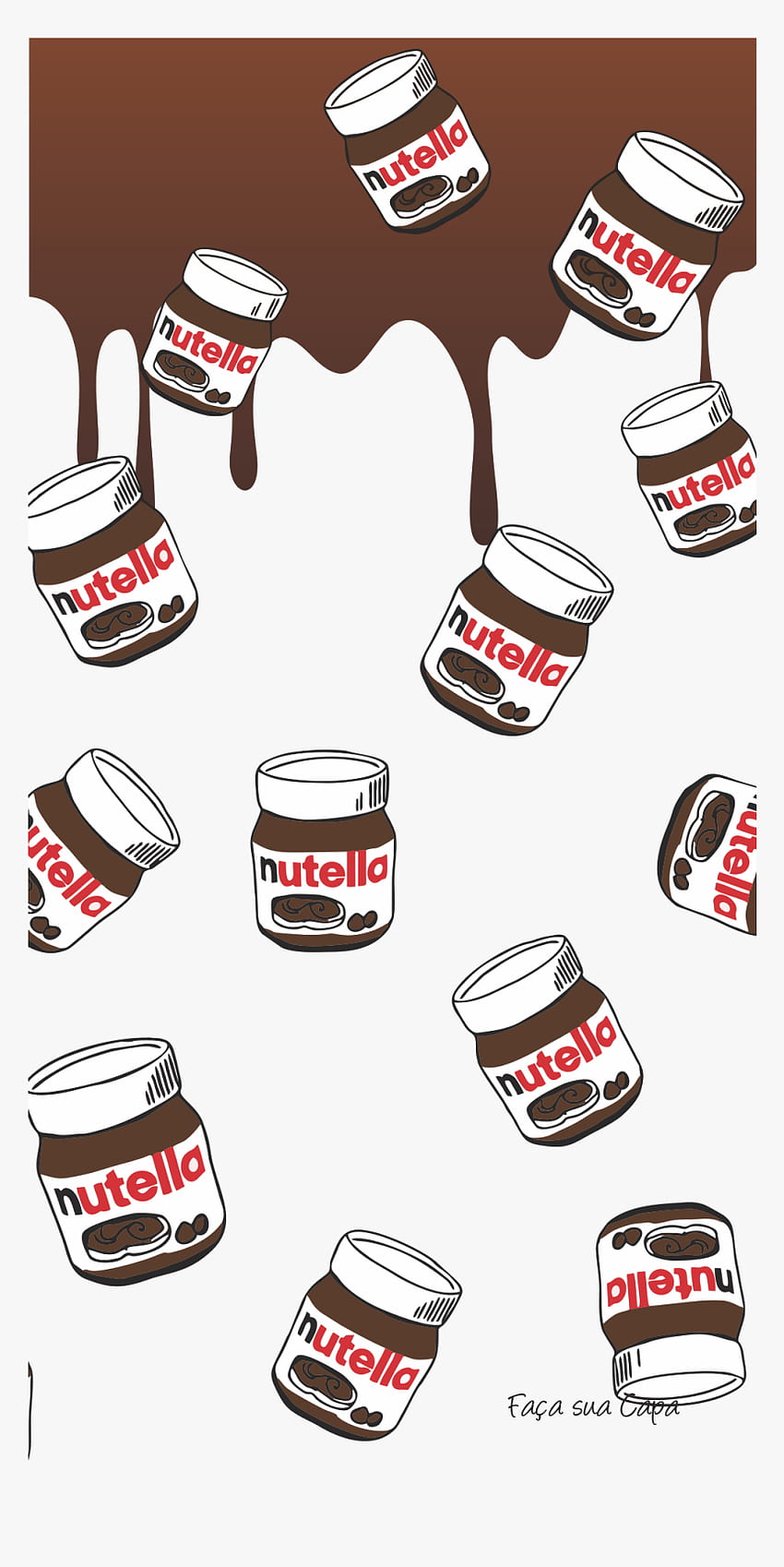 Nutella Cool iPhone Background, iPhone Food - Nutella Background, PNG, Transparent PNG, Nutella Tumblr Tapeta na telefon HD
