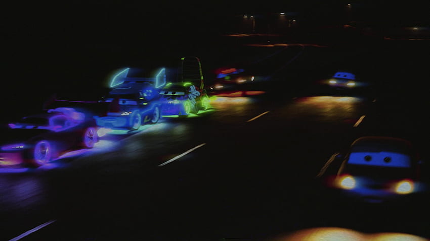 Pixar Cars Estética montando en vivo fondo de pantalla