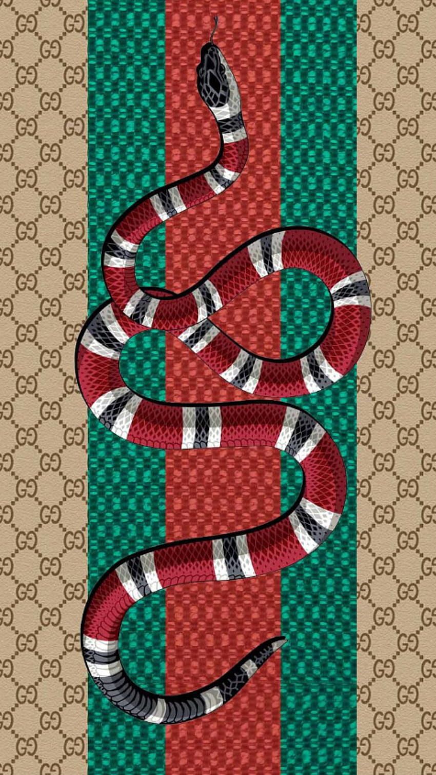 Идеи на GUCCI, лого на Gucci със змия HD тапет за телефон