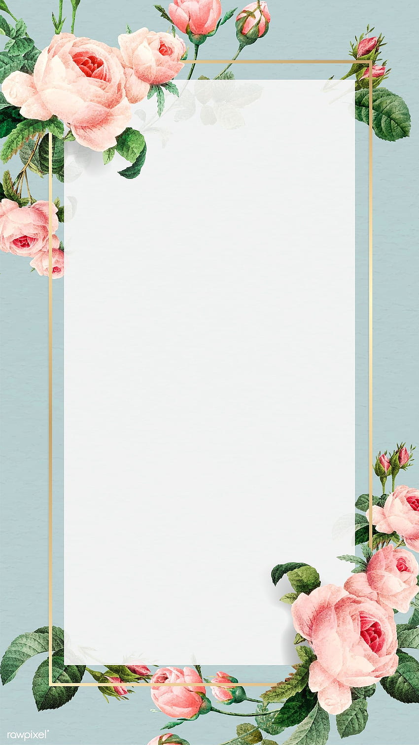 premium vector of Golden rectangle frame vector mobile phone. Flower background , Framed , Boarders and frames HD phone wallpaper