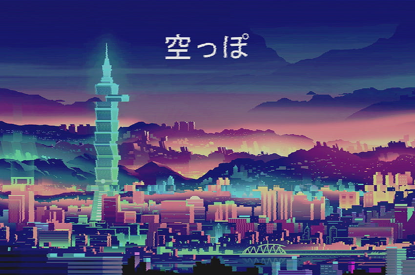 Vaporwave Anime City Aesthetic Vaporwave City HD wallpaper  Pxfuel