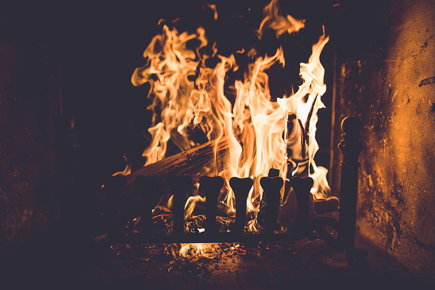 火, たき火, その他, その他, 薪, 暖炉 高画質の壁紙