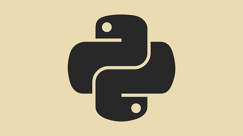 Logo Python, Python, Logo, język programowania, stały, tło -, język programowania Python Tapeta HD