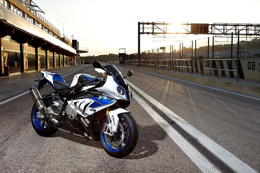  Motocicleta deportiva azul, blanca y gris, BMW, s1 0rr, hp4, motocicleta, Fondo de pantalla HD