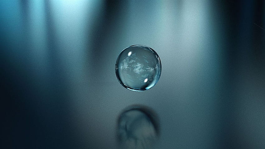 Spherical Water Drop High Quality Preview HD wallpaper