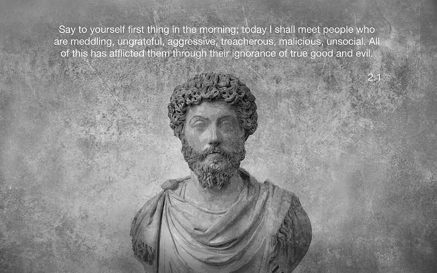 STOIC WISDOM üzerine Johnny Wilson. Marcus Aurelius, Marcus HD duvar kağıdı