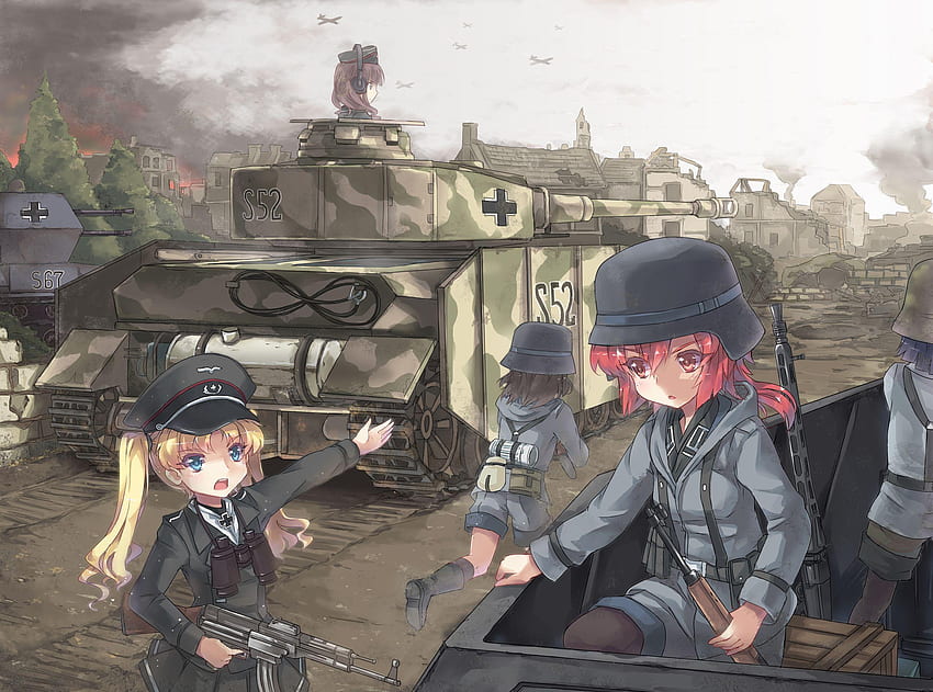 UM ANIME SOBRE TANQUES DE GUERRA 