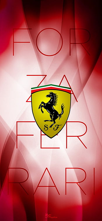 Ferrari Wallpaper 4K Logo Emblem Droplets 5K 2715