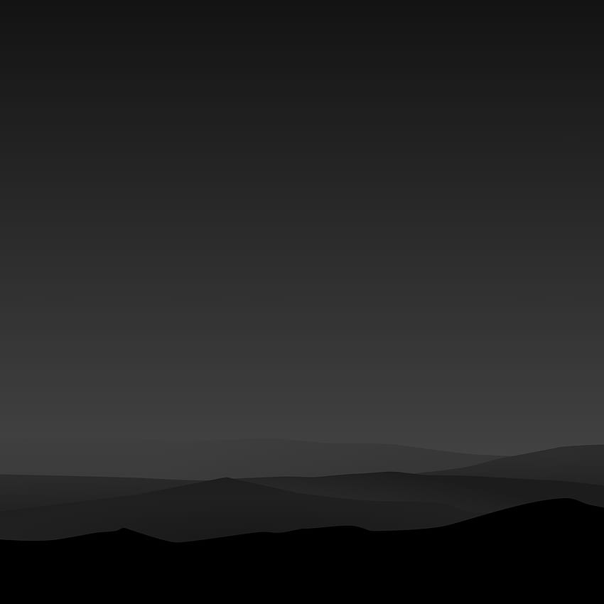 der Woche: minimalistische Berge fortgesetzt, iPad Pro Black HD-Handy-Hintergrundbild