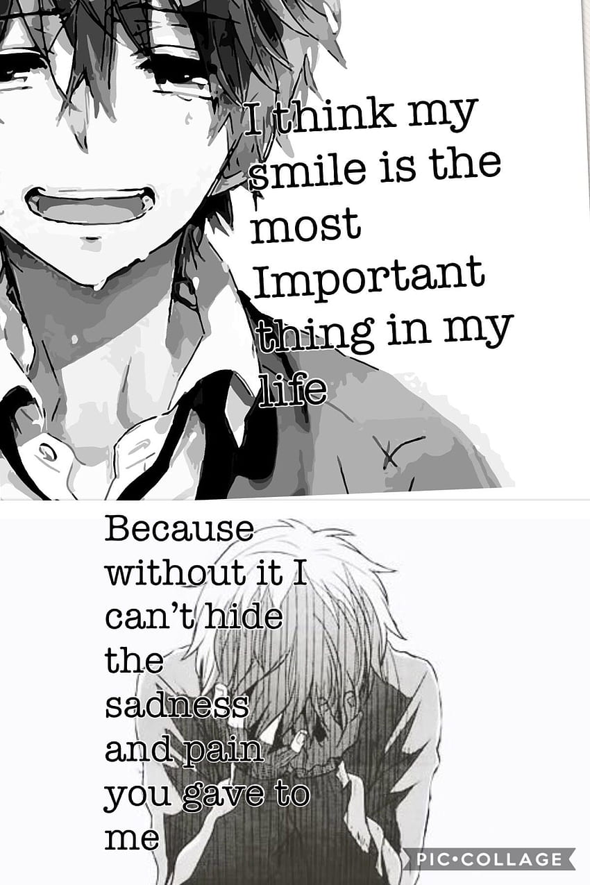 Anime Quote Sad, Sad Anime Quotes HD phone wallpaper | Pxfuel
