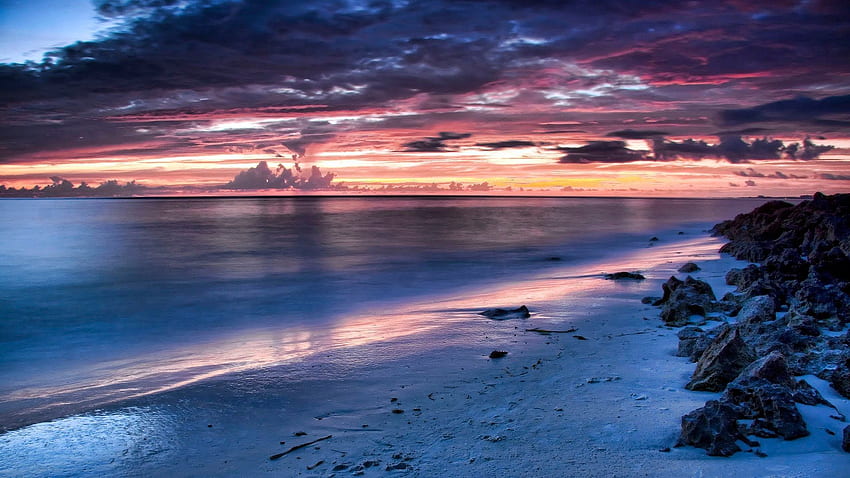 Beach sunset, Peaceful Relaxing HD wallpaper | Pxfuel