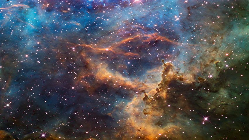 Hubble-Weltraumteleskop Hubble-Weltraumteleskop, realer Weltraum HD-Hintergrundbild