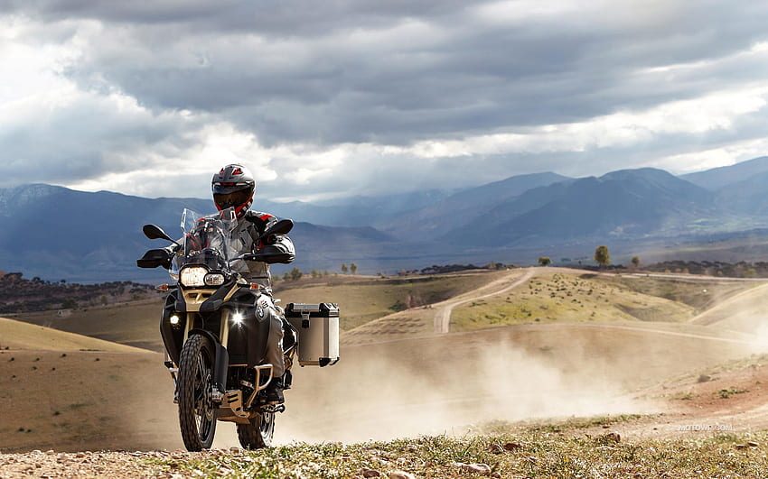 Adventure Motorcycle, Motorcycle Landscape HD wallpaper