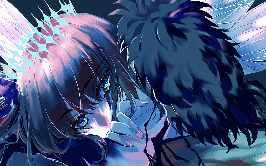 Pretender, Nacht, TYPE-MOON, Fate Grand Order, Oberon, blaue Augen, Manga, Fate Series HD-Hintergrundbild