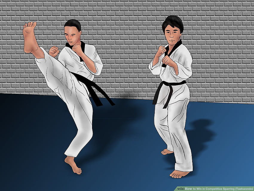 Wege, um im kompetitiven Sparring (Taekwondo) zu gewinnen HD-Hintergrundbild