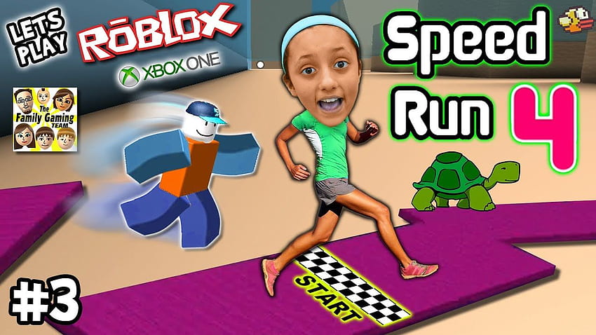 ¡Juguemos a ROBLOX: SOLICITUD DE SPEED RUN 4 con Lexi! (FGTEEV Xbox One Gameplay / Slow Turtle Skit), Funnel Vision fondo de pantalla