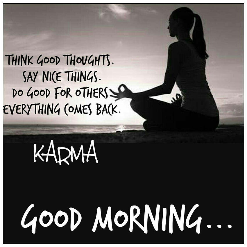 Awesome Good Morning with Quotes in Hindi English, Karma Quotes HD phone wallpaper