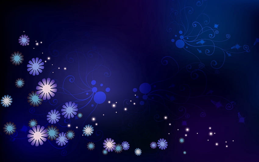 Abstract, Flowers, Background, Stars, Circles, Shine, Light, Color, Points, Point HD wallpaper