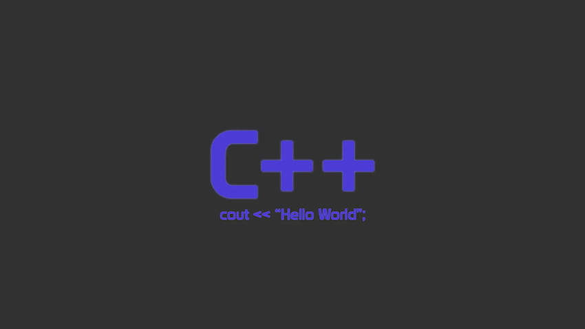 C++ text on black background, code, web development, development HD wallpaper