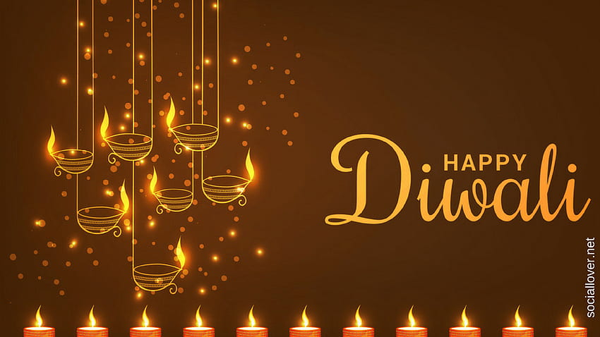 Diwali Deepawali Celebration, Честит Дивали HD тапет