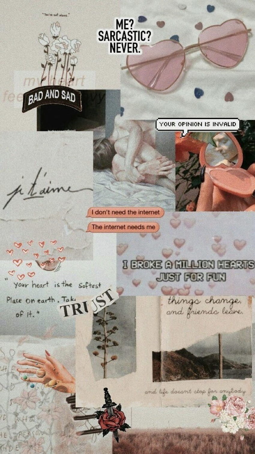 iphone ハッシュタグ • Instagram の投稿、動画、ストーリー、悲しい美学のコラージュ HD電話の壁紙