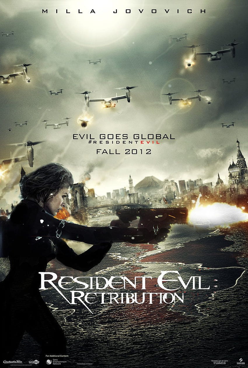 โปสเตอร์ Resident Evil Retribution และ วอลล์เปเปอร์โทรศัพท์ HD