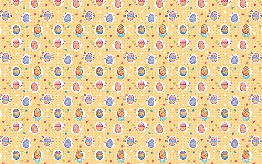 Texture, blue, egg, pink, easter, paper, orange, pattern HD wallpaper