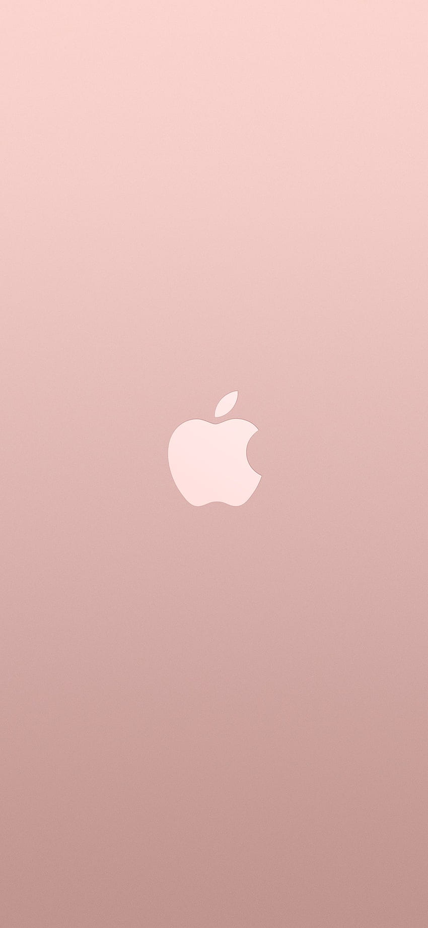 Logo Apple Pink Rose Gold White Minimal Illustration Art HD phone wallpaper