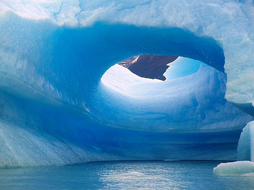 Bajo el hielo, fresco, gráfico fondo de pantalla