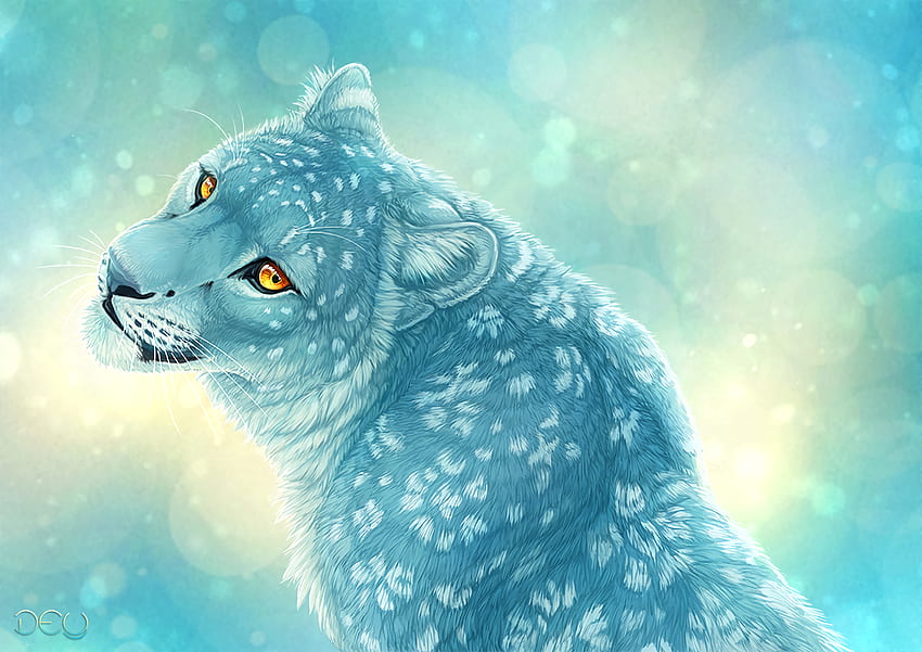 ศิลปะ เสือดาวหิมะ เสือดาว Irbis วอลล์เปเปอร์ HD
