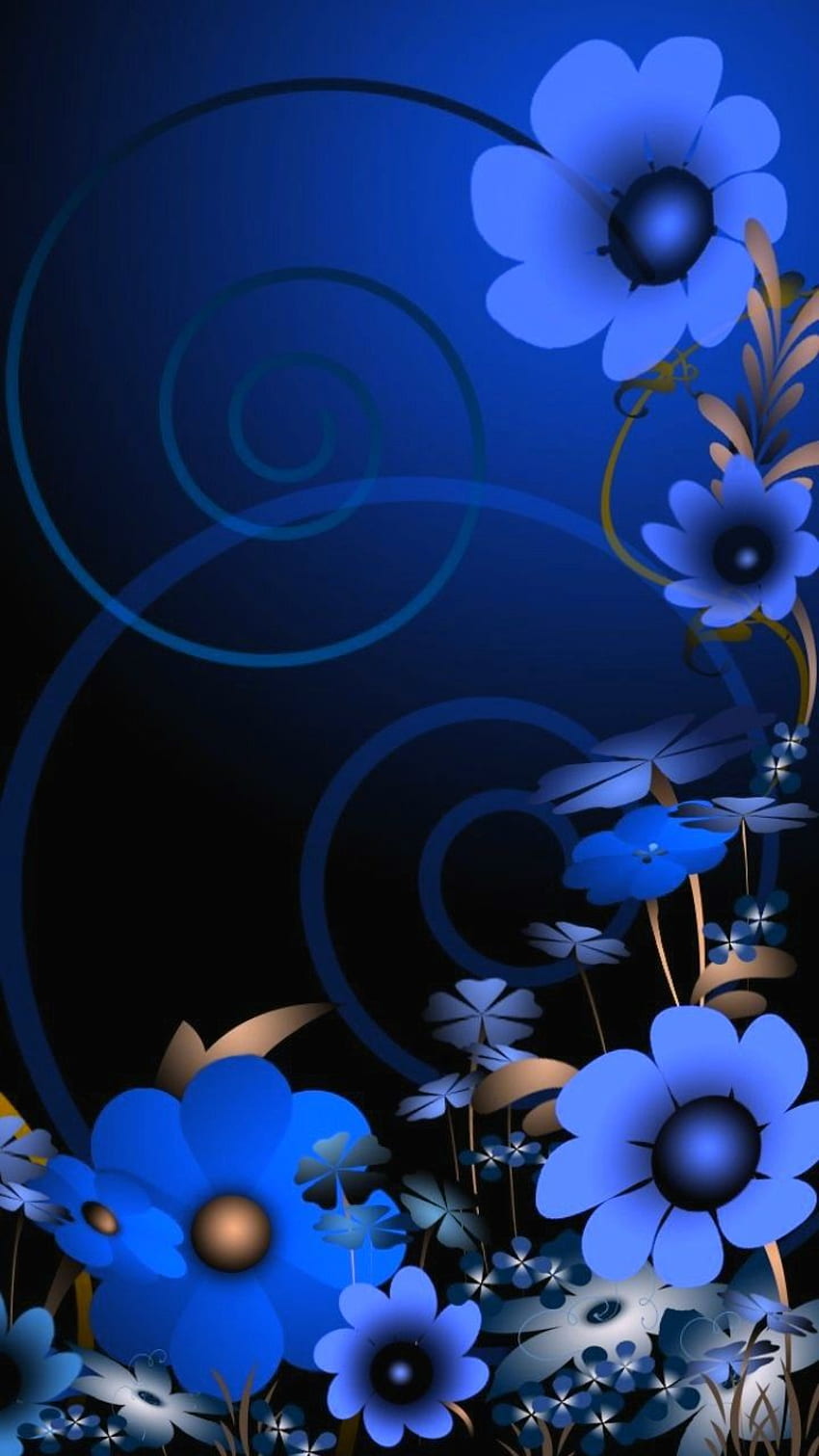 Blue Flowers HD phone wallpaper Pxfuel