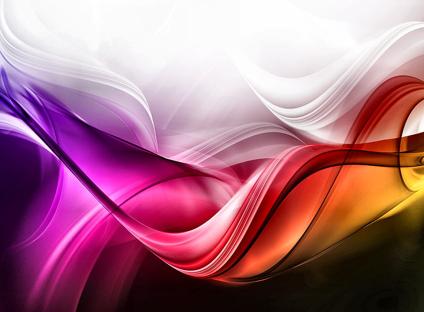 Colorful Waves FC, Computergrafik, Kunst, schön, hohe Qualität, Illustration, Kunstwerk, Breit, Wellen, Malerei, abstrakt HD-Hintergrundbild