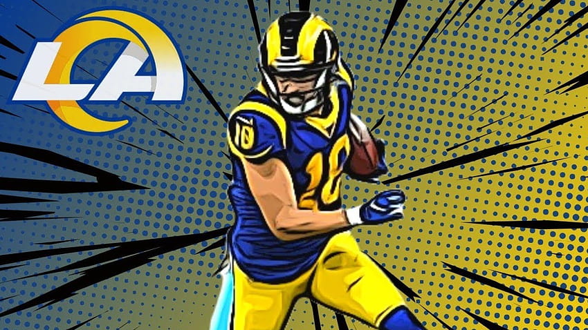 Download Cooper Kupp NFL LA Rams Moving Photography Wallpaper