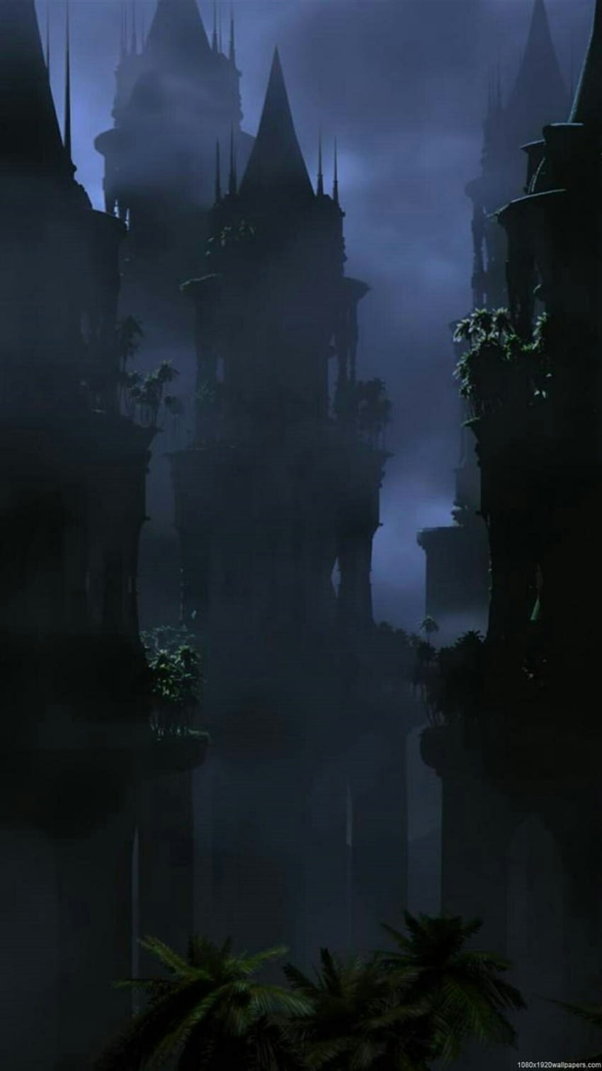 IPhone fantasi gelap dibagikan oleh 《Sheyliie》, Dark Castle iPhone wallpaper ponsel HD