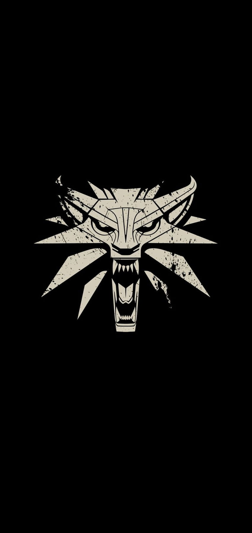 Logo minimalisme The Witcher 3 Wild Hunt, 1520x720 Fond d'écran de téléphone HD
