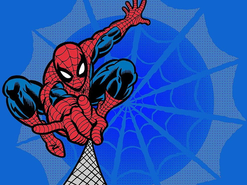 Blue Background Spiderman Cute Cartoon [] For Your , Mobile & Tablet.  Explore Spiderman . Spider , The Amazing Spider Man , Spider Man For Your  Room, Spider Man Blue HD wallpaper | Pxfuel