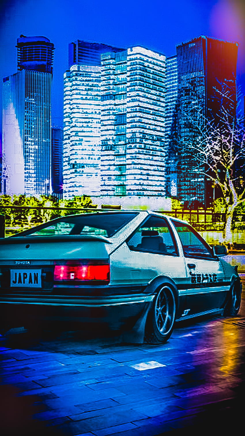 Panda Trueno AE86, Toyota, araba, şehir HD telefon duvar kağıdı