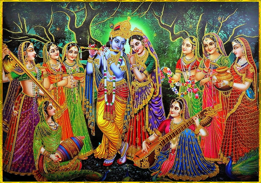 Radhe Krishna Collection 1, Krishna Leela Tapeta HD