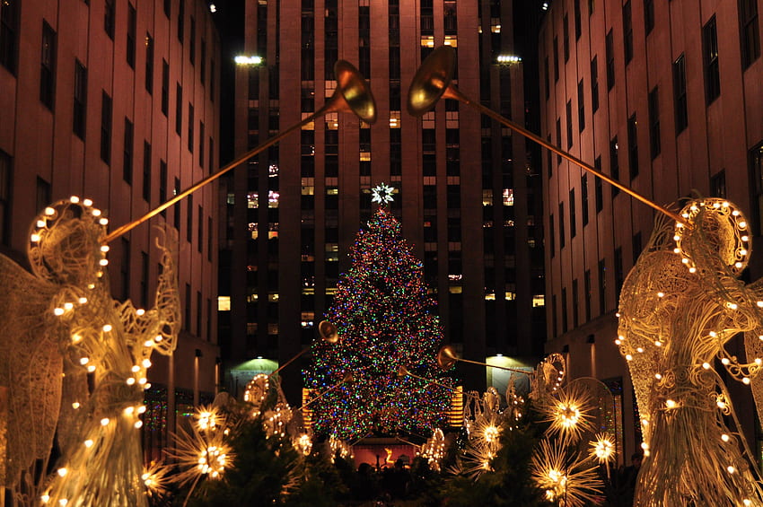 New York Noeli, Times Meydanı Noeli HD duvar kağıdı