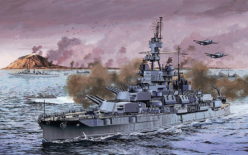 acorazado Barcos de guerra antiguos acorazados de la Marina de los EE. UU., 1910 1950 fondo de pantalla